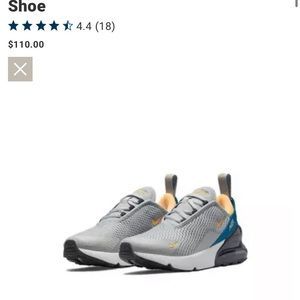 Nike Air Max 270 boys sneakers size 3y